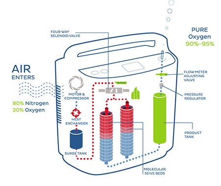 how oxygen concentrator work